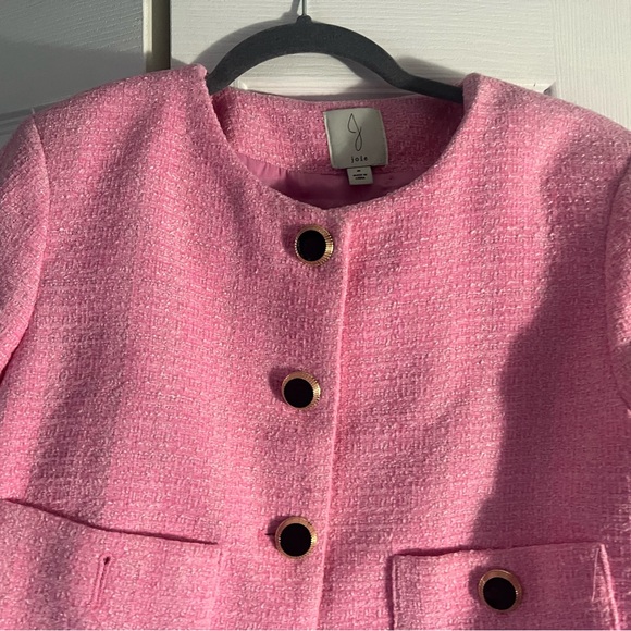 Pink Tweed Crop Jacket (8) - Picture 5 of 12